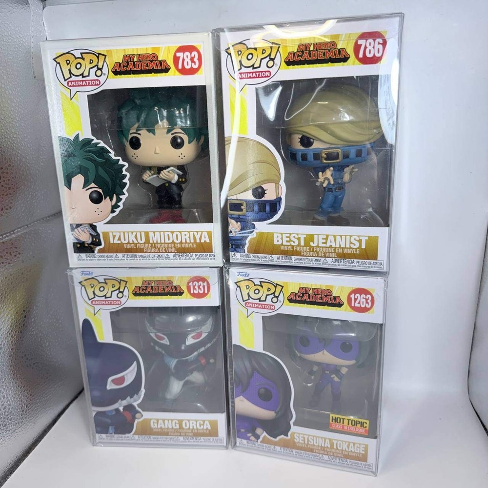 Funko Pop My Hero Academia Lot 4 Midoriya Best Jeanist Gang Orca Setsuna Tokage